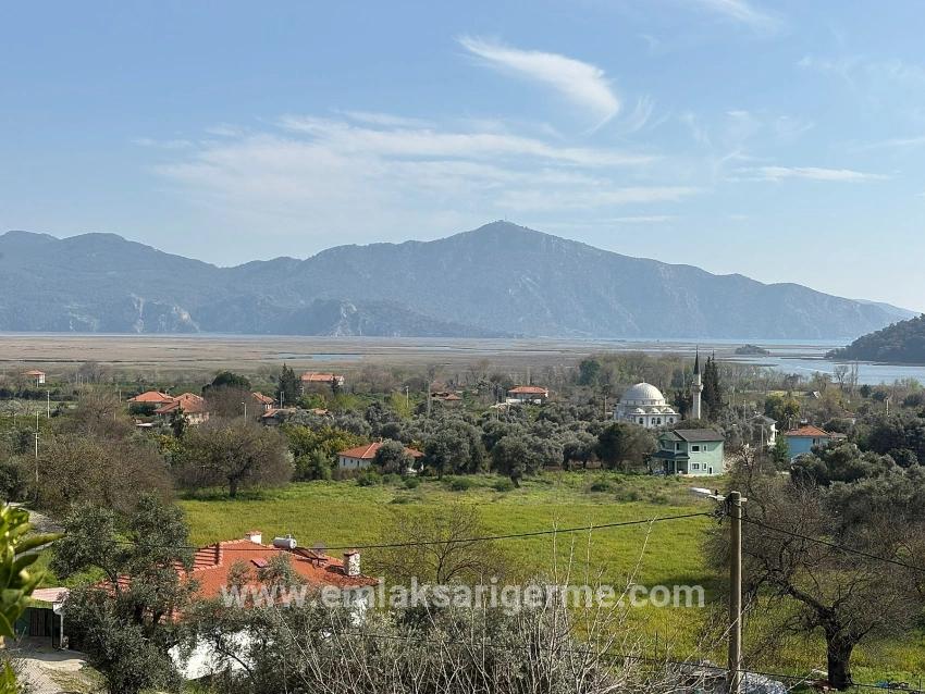 2.023 M² Großes Grundstück In Çandır Village, Köyceğiz, Zu Verkaufen, Mit Miteigentum Und Freiwilliger Aufteilung.