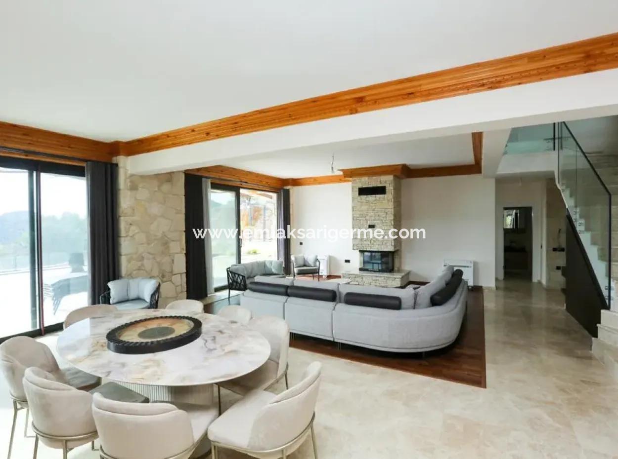 Stone Villa For Sale With Sea View In Sarigerme
