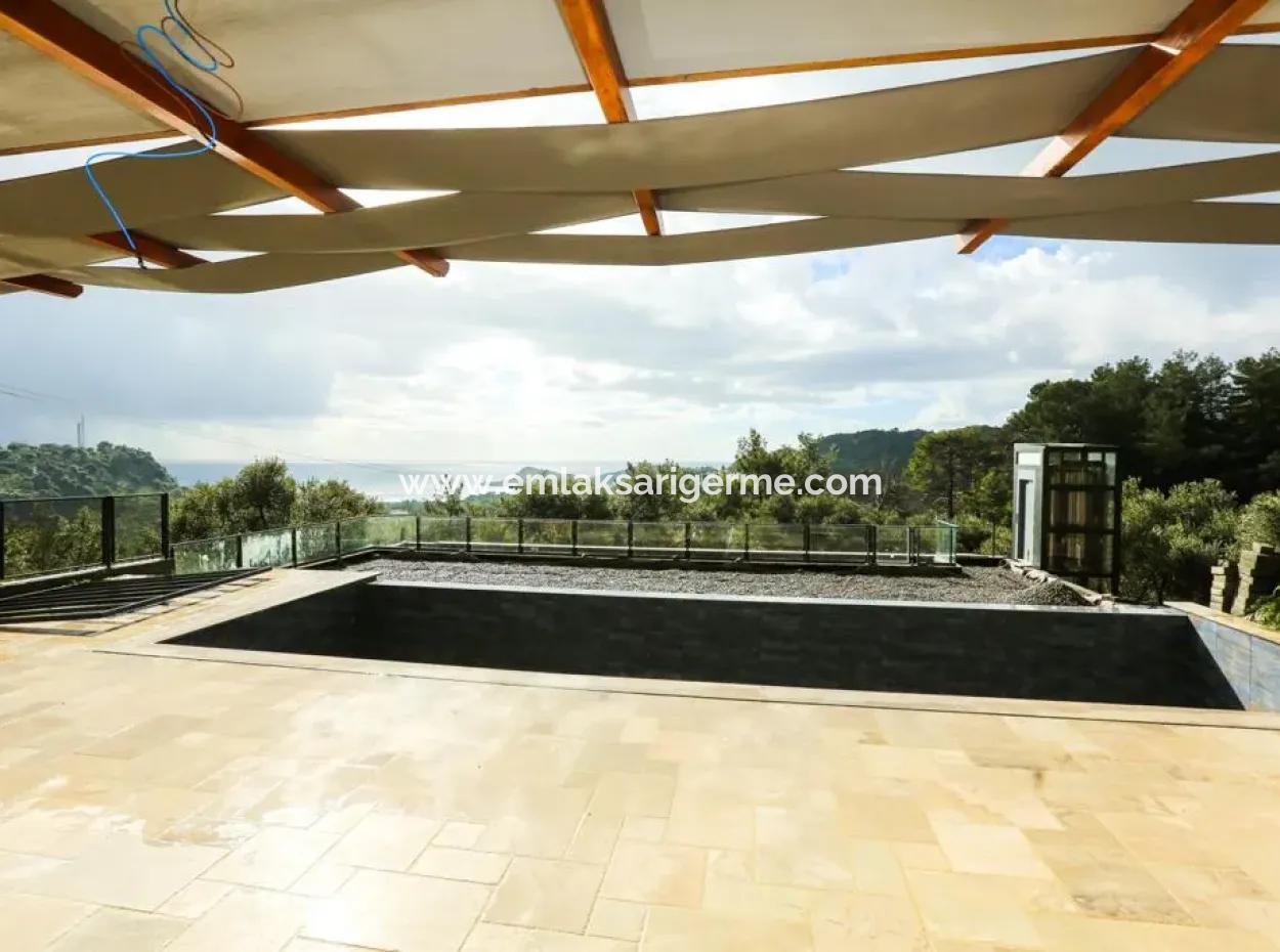 Stone Villa For Sale With Sea View In Sarigerme