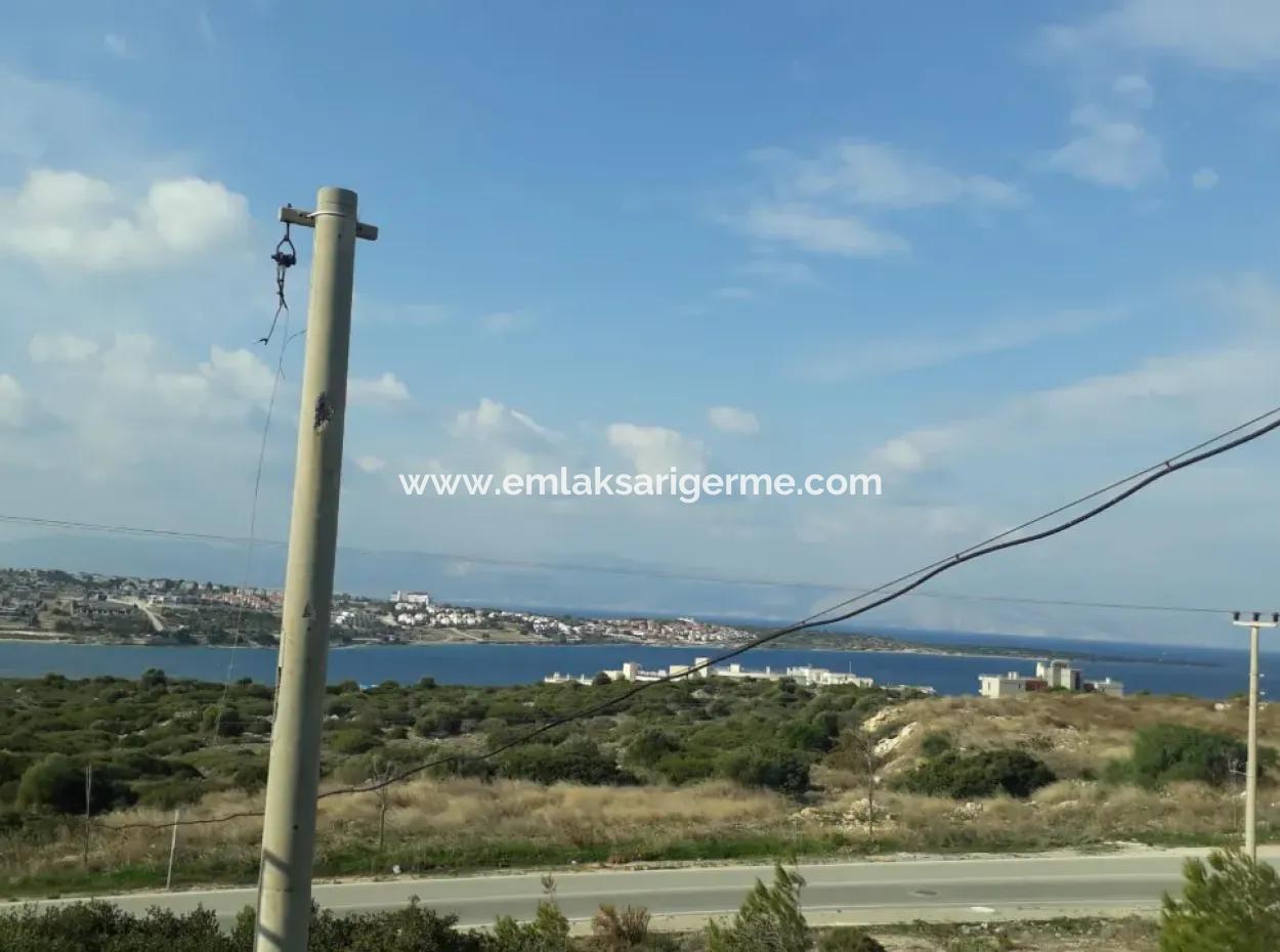 Land For Sale In Çeşme Dalyan Neighborhood With Full Sea View 1176M2 Zoning